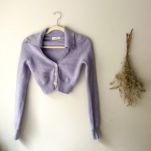 lavender cashmere nadaam sweater
